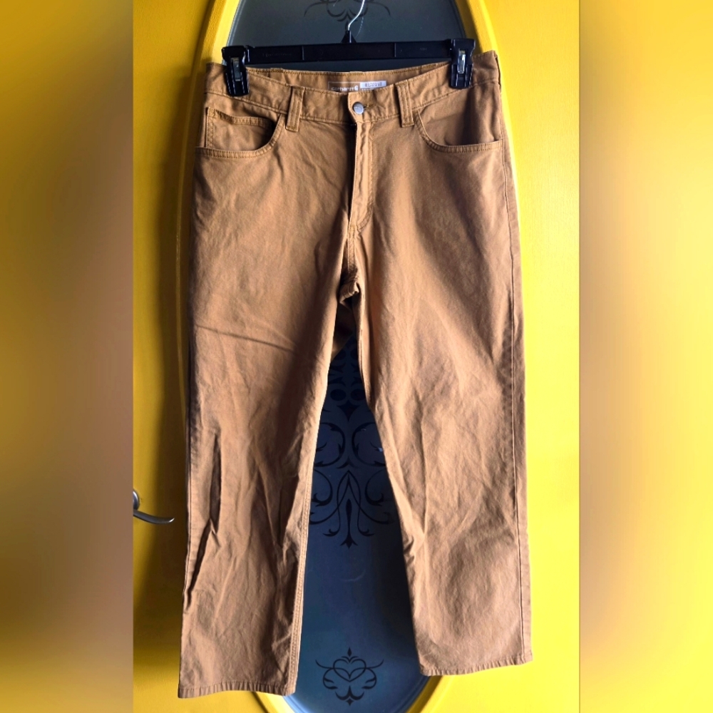 Carhartt Men's 5-Pocket Pant - Relaxed Fit - Rugged Flex -Canvas